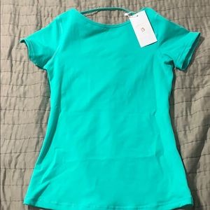 NWT Buffbunny Collection Teal Workout Tee